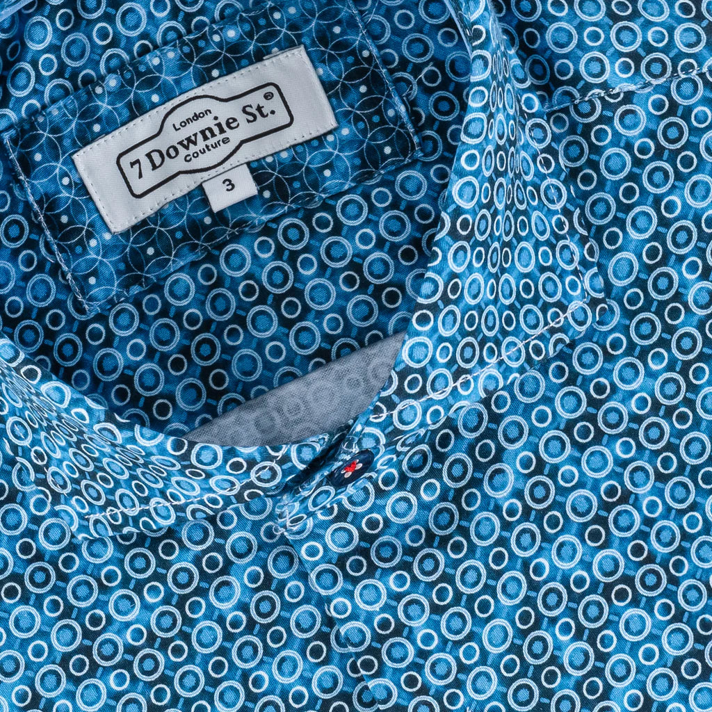 MEN&rsquo;S 7 DOWNIE ST 6000 BLUE LONG SLEEVE SHIRT – Omars Shoes