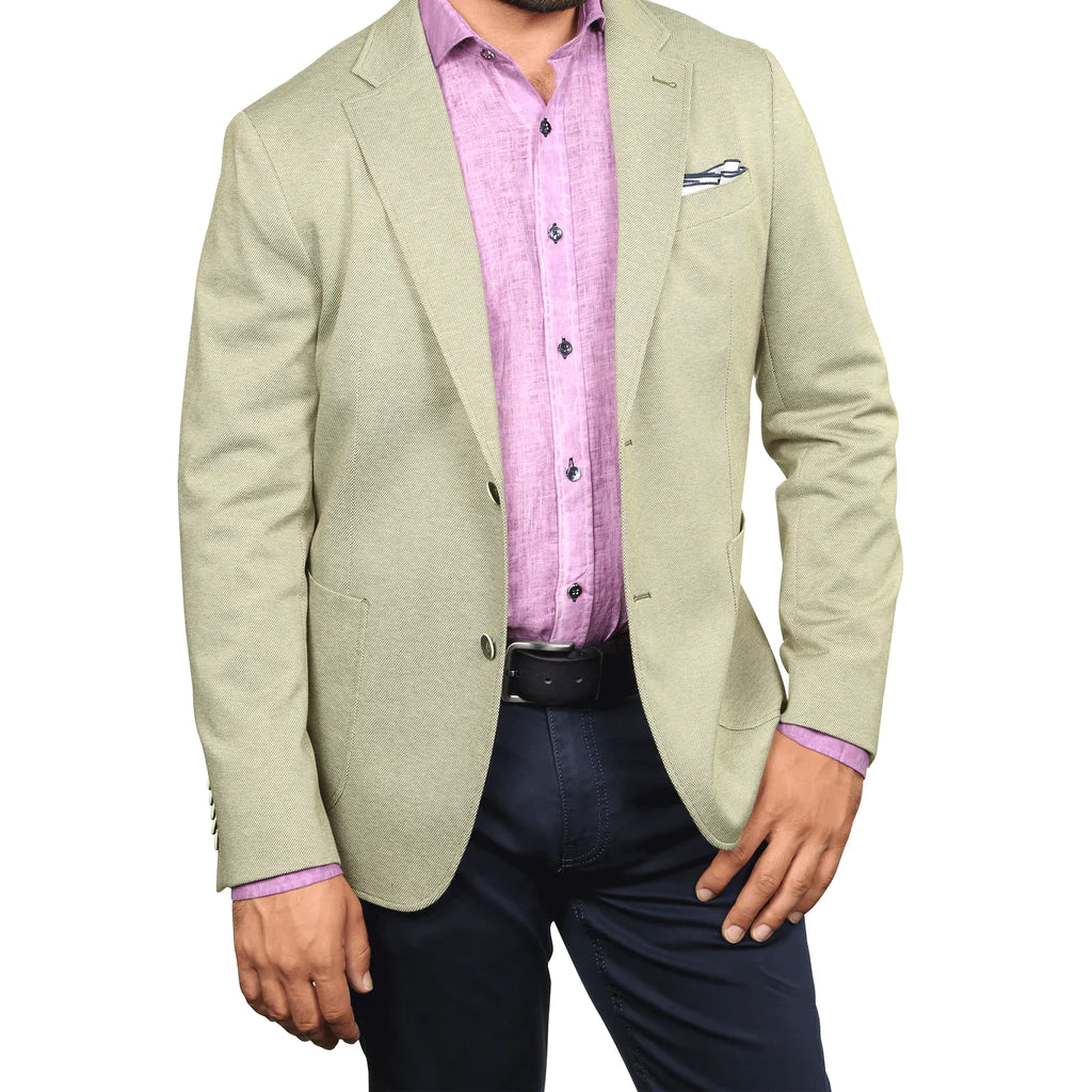 Khaki hotsell linen blazer