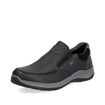 MEN'S RIEKER 03651-00 BLACK SLIP-ON CASUAL SHOE MEN'S RIEKER 03651-00 BLACK SLIP-ON CASUAL SHOE