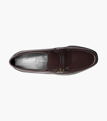 NWT  RIVA from FLORSHEIM!A Slip-On Comfort Burgundy Men’s Loafer Dress Shoes Florsheim Riva Moc Toe Bit Loafer Men main image 2