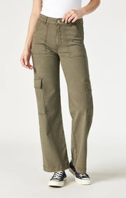 WOMEN'S MAVI ALVA CARGO CAPERS TWILL PANT