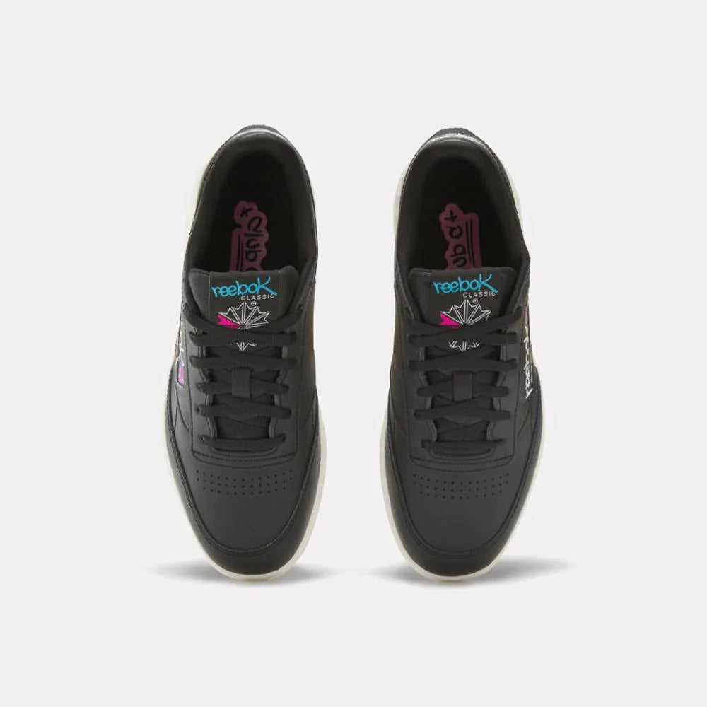 Reebok Footwear Women Club C Double Shoes CBLACK CHALK LASPIN 8.5 M
