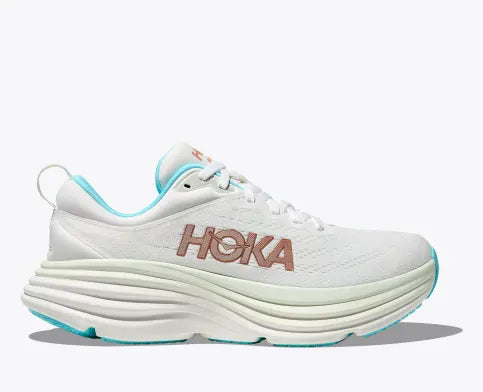 WOMEN'S HOKA BONDI 8 FROSTI/ROSE GOLD RUNNING SHOE