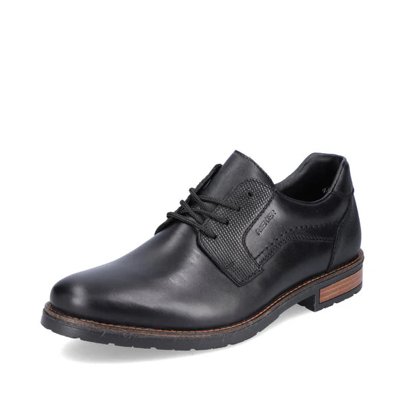 MEN'S RIEKER 14603-00 BLACK LACE-UP SHOE