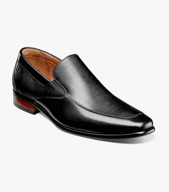 MEN'S FLORSHEIM POSTINO MT BLACK SLIP ON DRESS SHOE