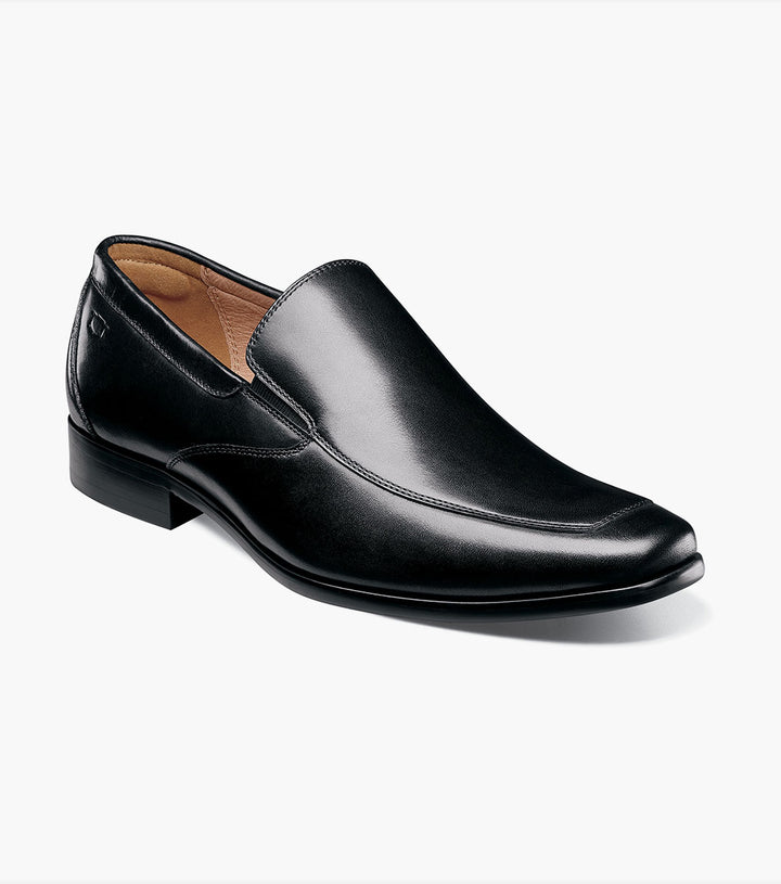 MEN'S FLORSHEIM POSTINO MT BLACK SMOOTH SLIP ON DRESS SHOE