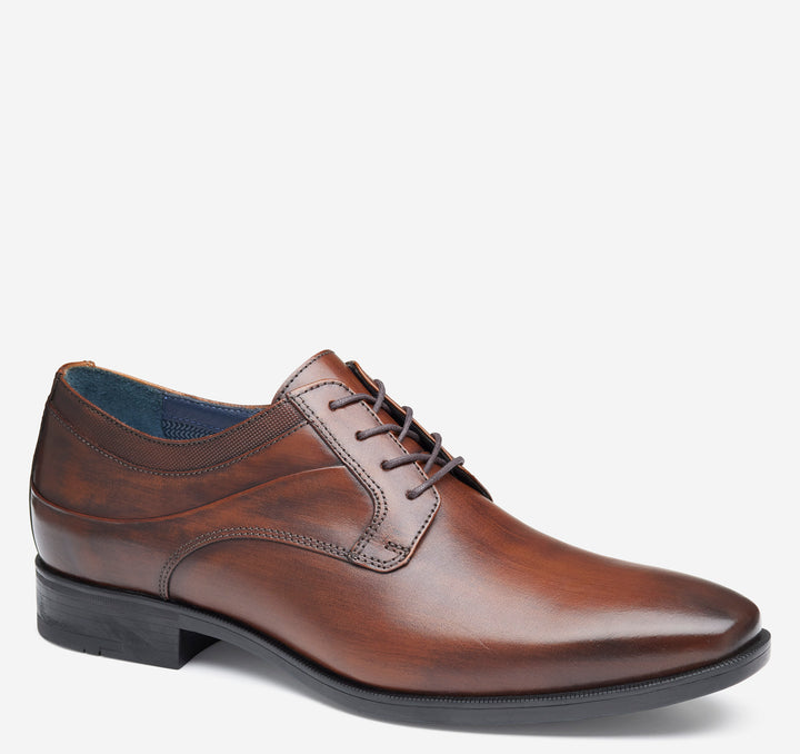 MEN'S JOHNSTON & MURPHY GIBBONS PLAIN TOE BROWN SHOE