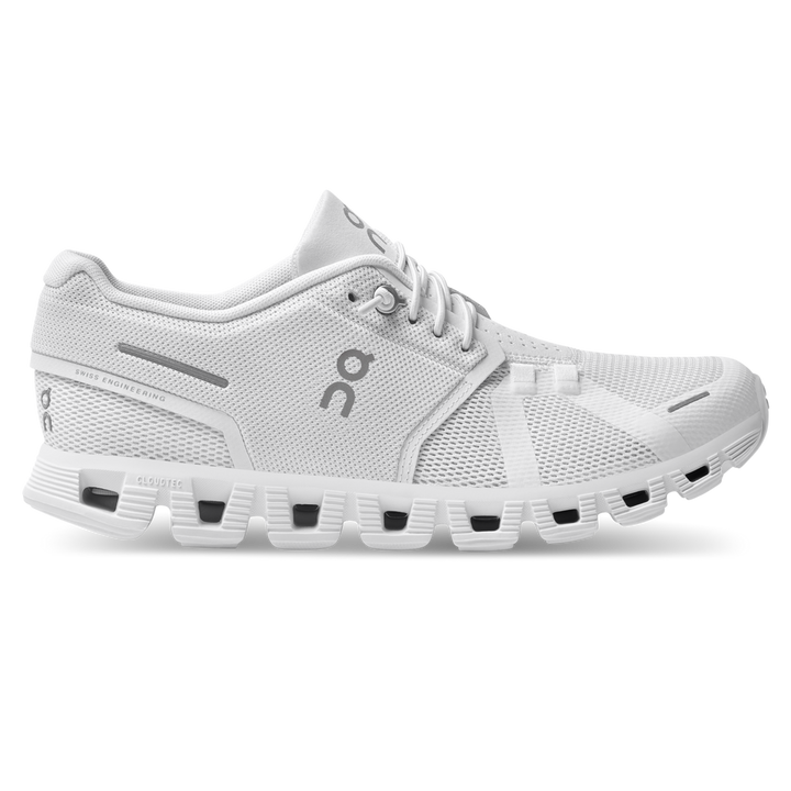 WOMEN'S ON CLOUD 5  WHITE/WHITE SNEAKER