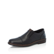 MEN'S RIEKER 17659-00 BLACK SLIP-ON CASUAL SHOE