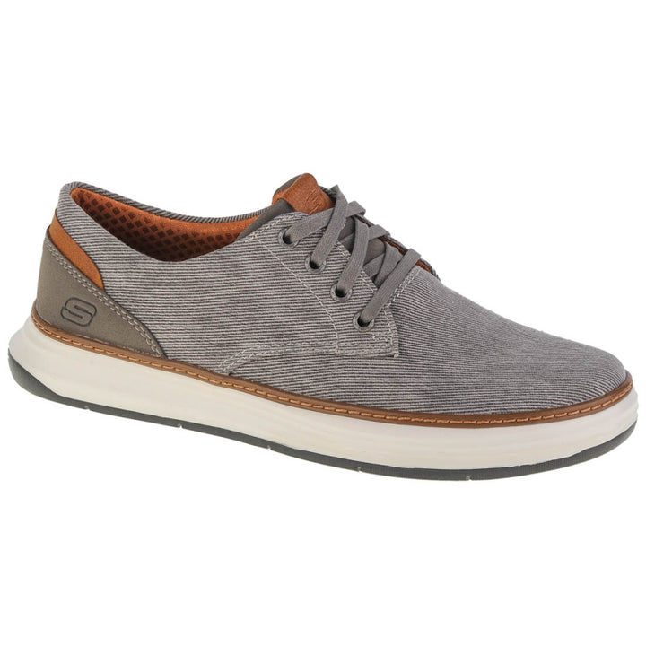 MEN'S SKECHERS EDERSON TAUPE LACE UP SHOE