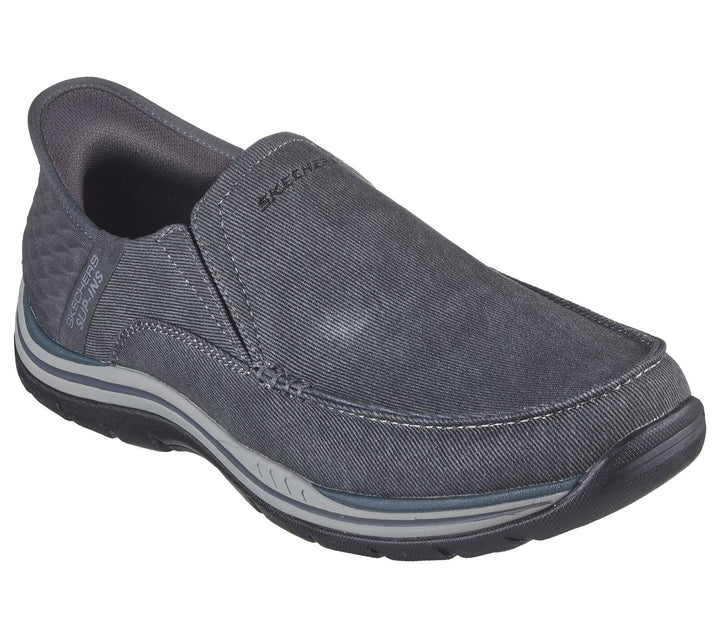 MEN'S SKECHERS SLIP-INS RELAXED FIT EXPECTED CAYSON BLACK