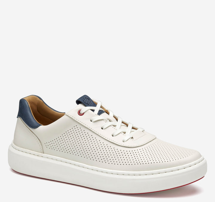 MEN'S JOHNSTON & MURPHY ANDERS PERFED U-THROAT WHITE SHOE