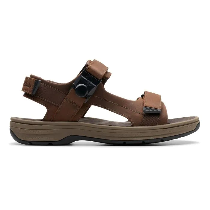 MEN'S CLARK SALTWAY TRAIL DARK BROWN SANDAL