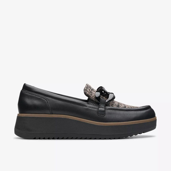 WOMEN'S CLARKS ZYLAH MAY BLACK COMB LOAFER