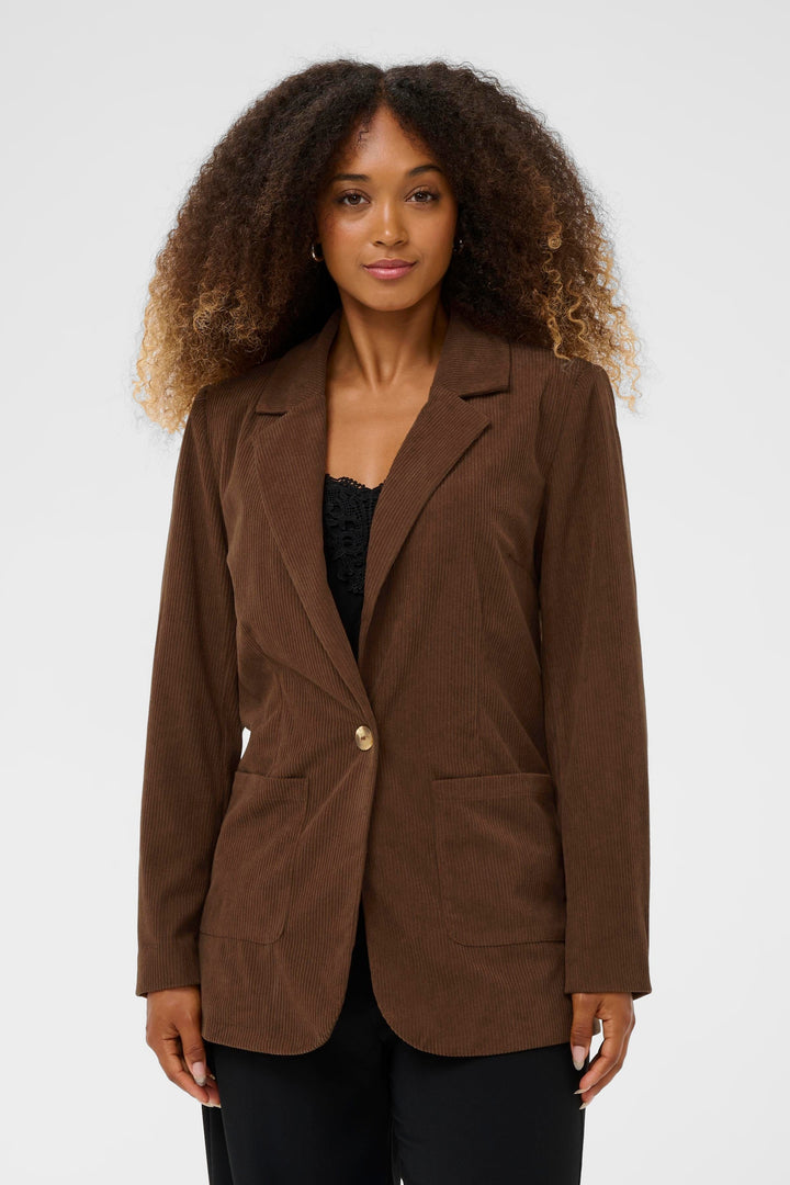 WOMEN'S CREAM KANNA SORREL HORS CORDUROY BLAZER