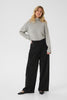WOMEN'S CREAM BINA PITCH BLACK PANTS