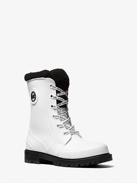 WOMEN'S MICHAEL KORS MONTAIGNE WHITE RAINBOOT
