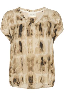 WOMEN'S CREAM SIMIA TIE DYE BLOUSE