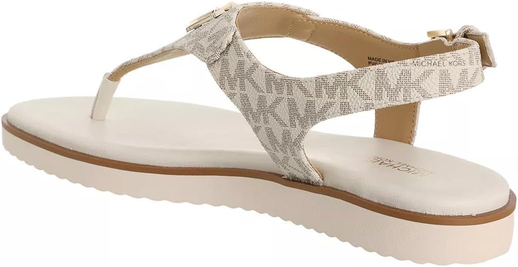 WOMEN S MICHAEL KORS JILLY FLAT VANILLA SANDALS 7 Vanilla