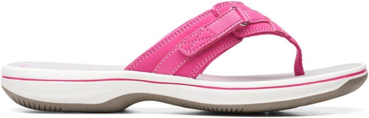 WOMEN'S CLARKS BREEZE SEA FUCHSIA SANDAL – Omars Shoes