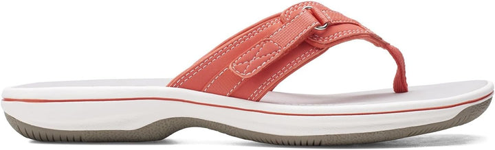 WOMEN'S CLARKS BREEZE SEA BRIGHT CORAL SANDAL