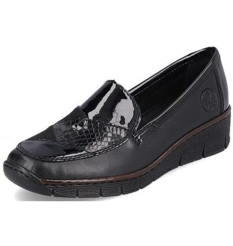 WOMEN'S RIEKER 53785-00 BLACK SHOE