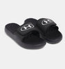 MEN'S UNDER ARMOUR IGNITE PRO BLACK/WHITE SLIDES - Omars Shoes