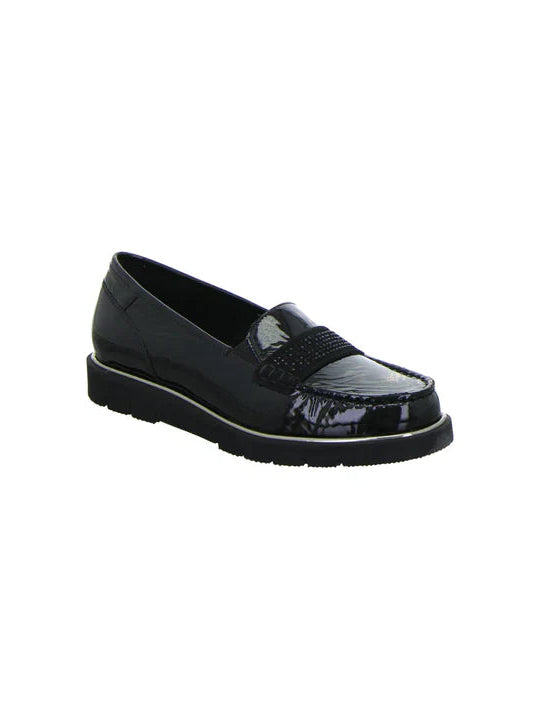 WOMEN'S ARA DALLAS BLACK LOAFER