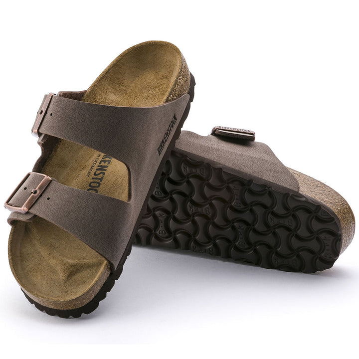 Birkenstock Arizona Birko-Flor Nubuck/Mocha Sandal - Omars Shoes