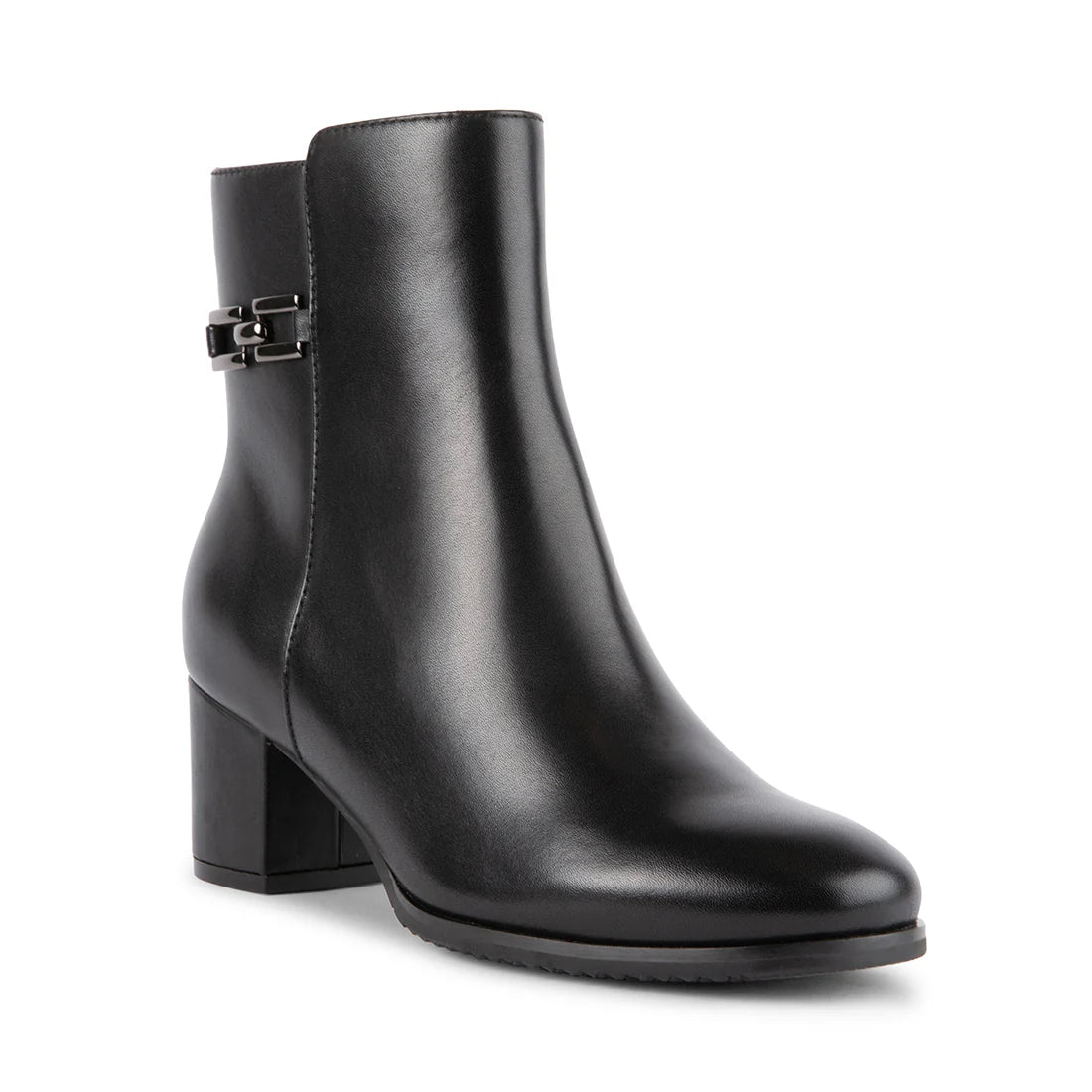 WOMEN'S BLONDO AURELIA BLACK WATERPROOF LEATHER BOOT – Omars Shoes