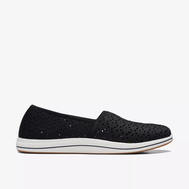 WOMEN'S CLARKS BREEZE EMILY BLACK SLIP ON