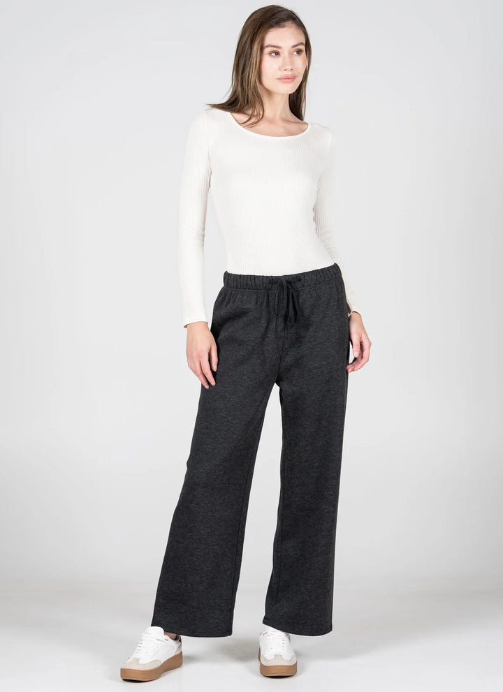WOMEN'S C'EST MOI FAUX FUR LINED PULL ON PANT/ BLACK