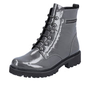 WOMEN'S REMONTE D8670-45 GRANITE PATENT BOOT