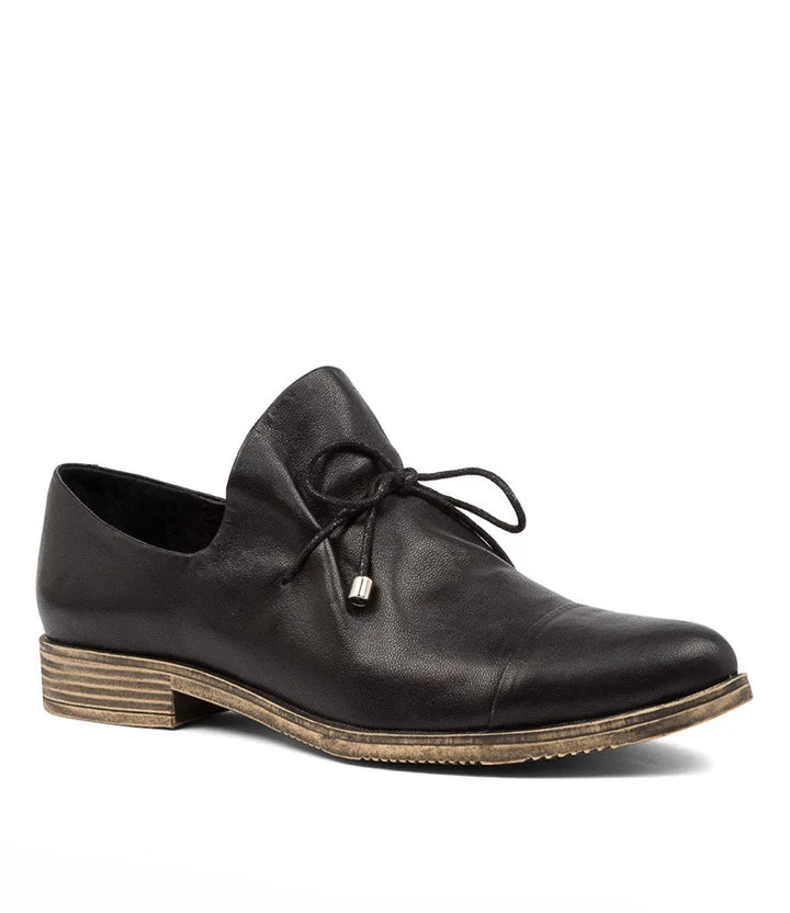 WOMEN'S DJANGO & JULIETTE KOTTY BLACK LEATHER SHOE