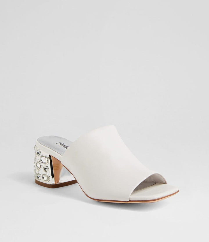 WOMEN'S DJANGO & JULIETTE PANSIE WHITE MULE