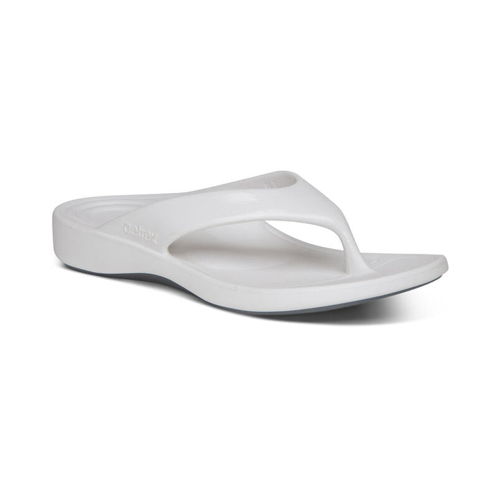 WOMEN'S AETREX MAUI ORTHOTIC WHITE FLIP FLOP