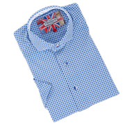 MEN'S 7 DOWNIE ST M56 BLUE SHORT SLEEVE SHIRT