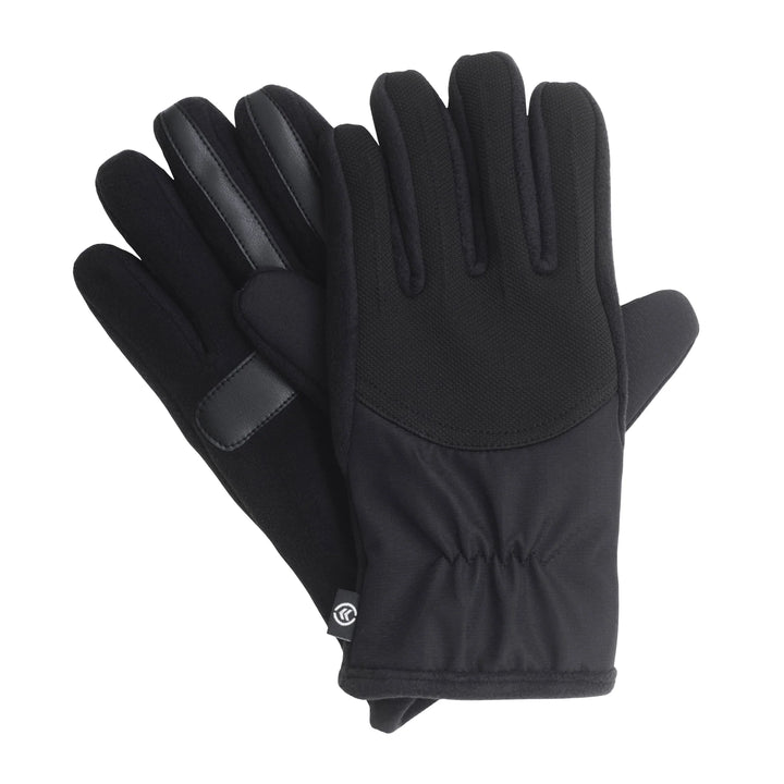 Men's Isotoner Tech Stretch Combo Black Glove