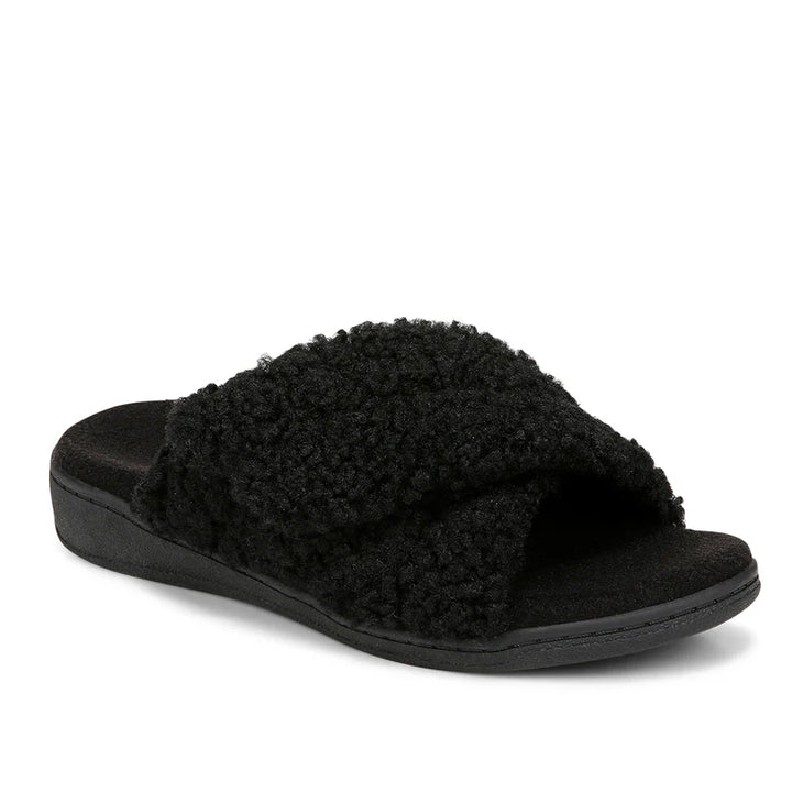 WOMEN'S VIONIC RELAX II BLACK SLIPPER