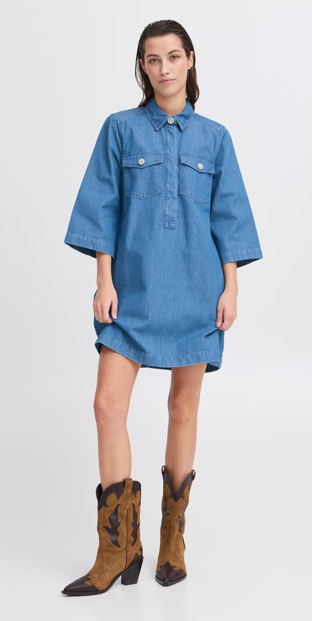 b young denim dress Women's B.YOUNG Mini Dresses