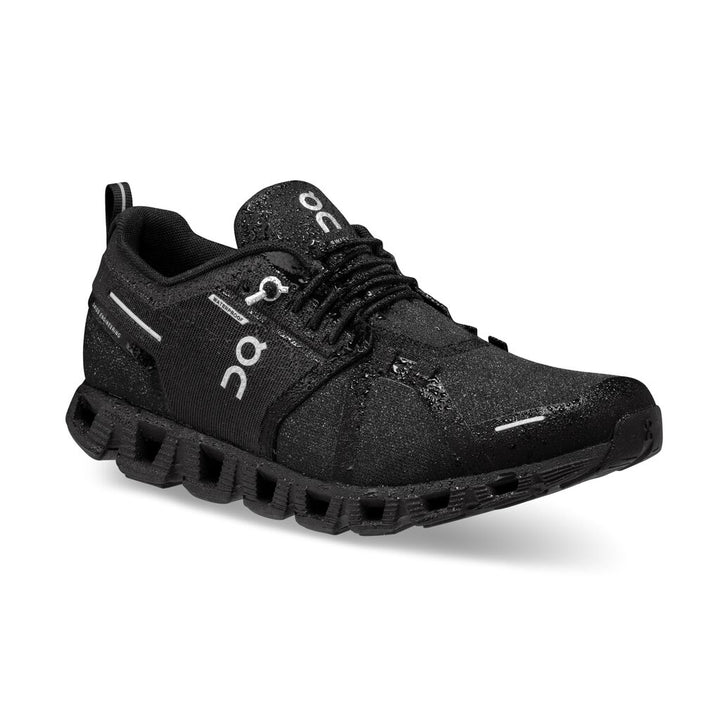 WOMEN'S ON CLOUD 5 WATERPROOF ALL BLACK SNEAKER