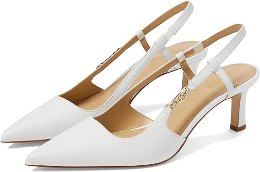 Pairing of Daniella Mid Sling White Sandal Omars Shoes