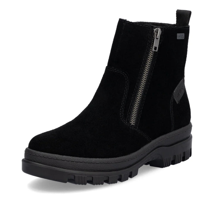 WOMEN'S RIEKER X8251-00 BLACK WINTER BOOT