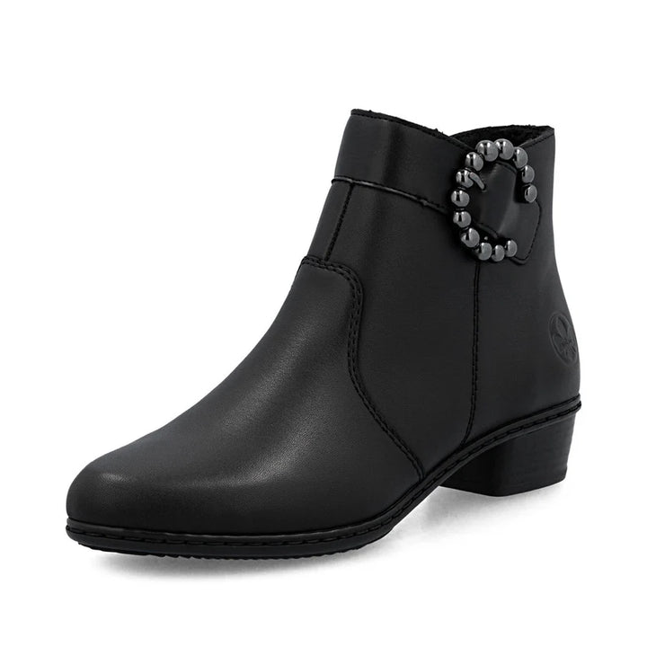 WOMEN'S RIEKER Y0797-00 BLACK BOOT