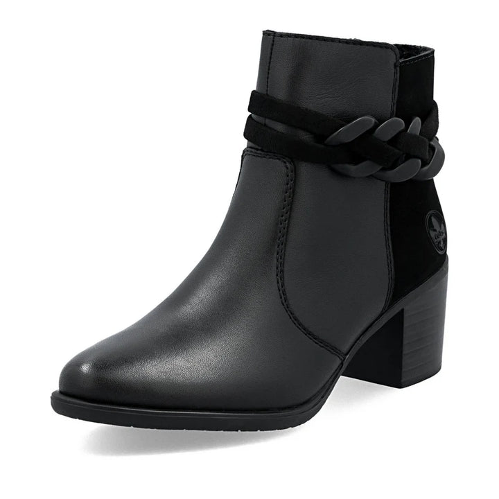 WOMEN'S RIEKER Y2066-00 BLACK BOOT