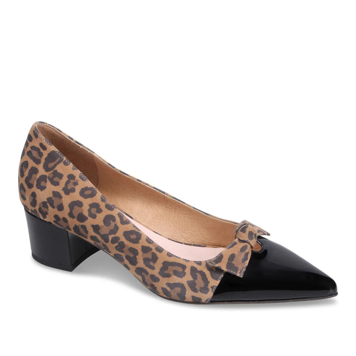 WOMEN'S DJANGO & JULIETTE ANNEDI BLACK/LEOPARD PUMP