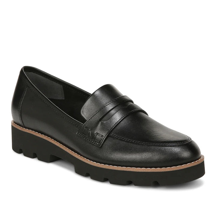 WOMEN'S VIONIC CHERYL II BLACK LEATHER LOAFER