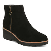 WOMEN'S VIONIC HAZAL BLACK SUEDE WEDGE BOOTIE