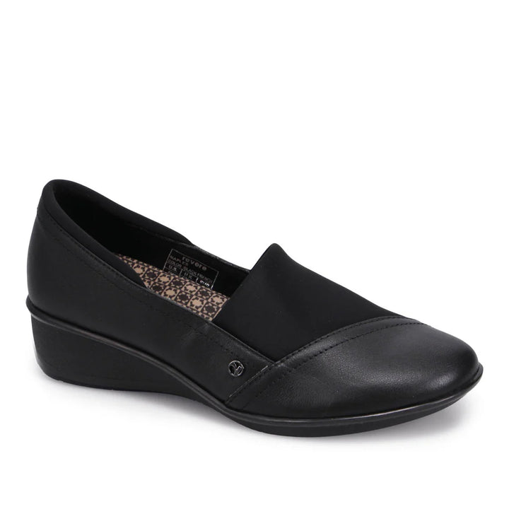 WOMEN'S REVERE NAPLES BLACK FRENCH LOAFER