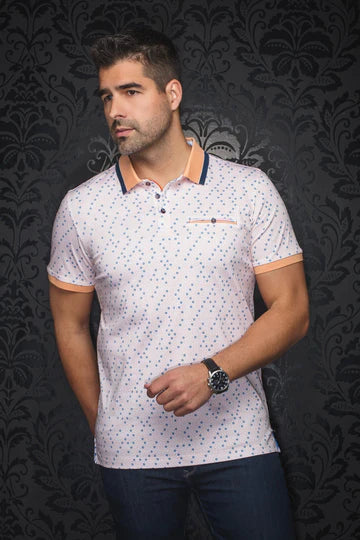 MEN'S AU NOIR BRYLEE ORANGE POLO